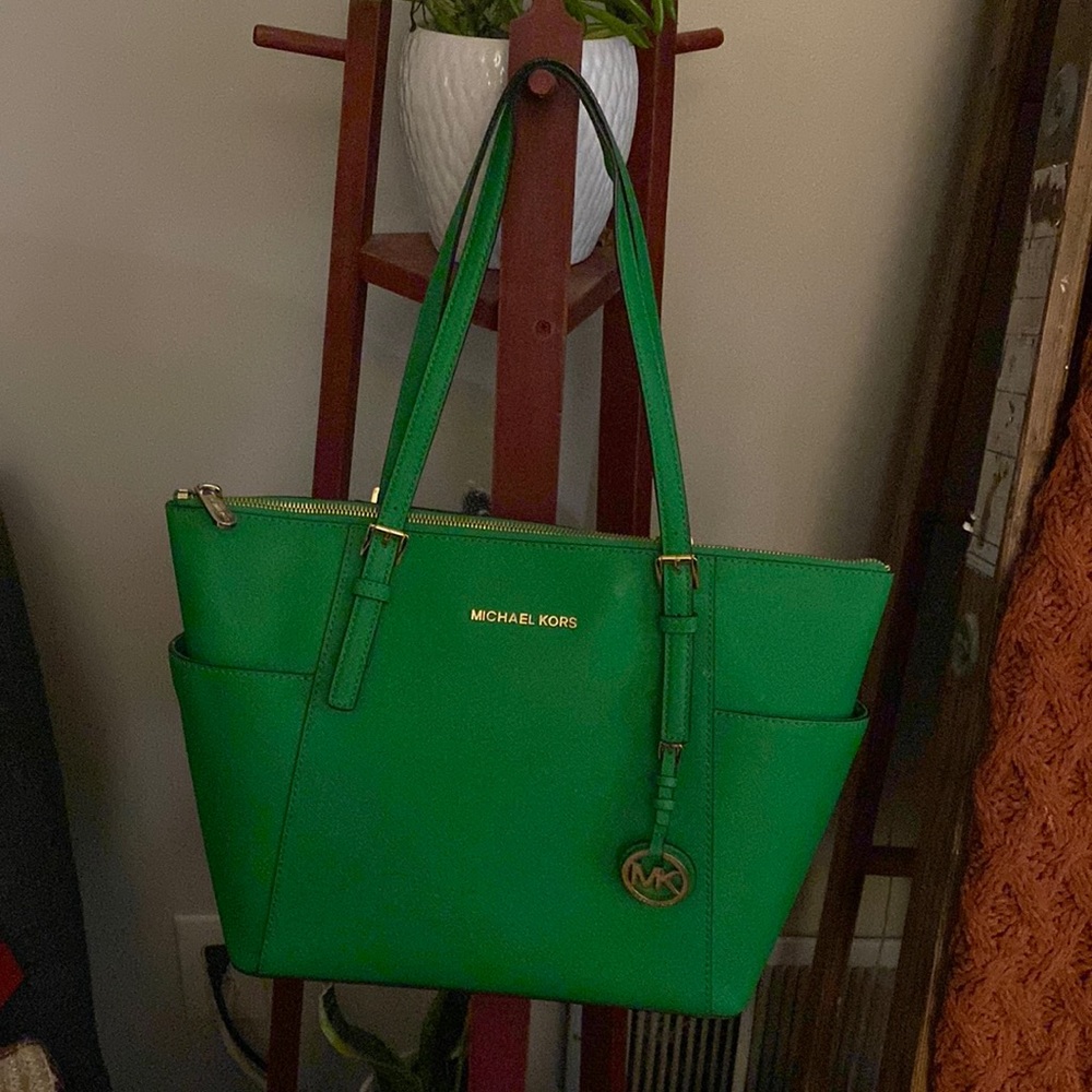 COPY - Michael Kors Kelly Green Med Tote
